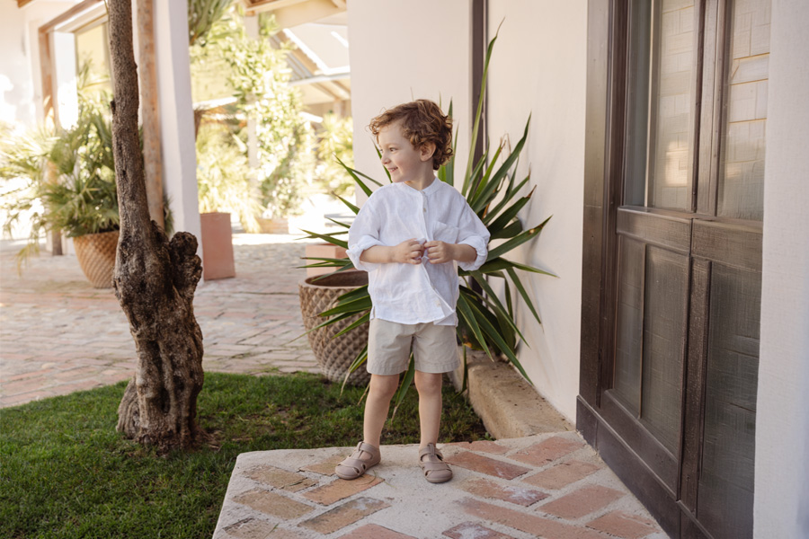Barfuß-Sandalen Kinder Canvas breitem Verschluss
