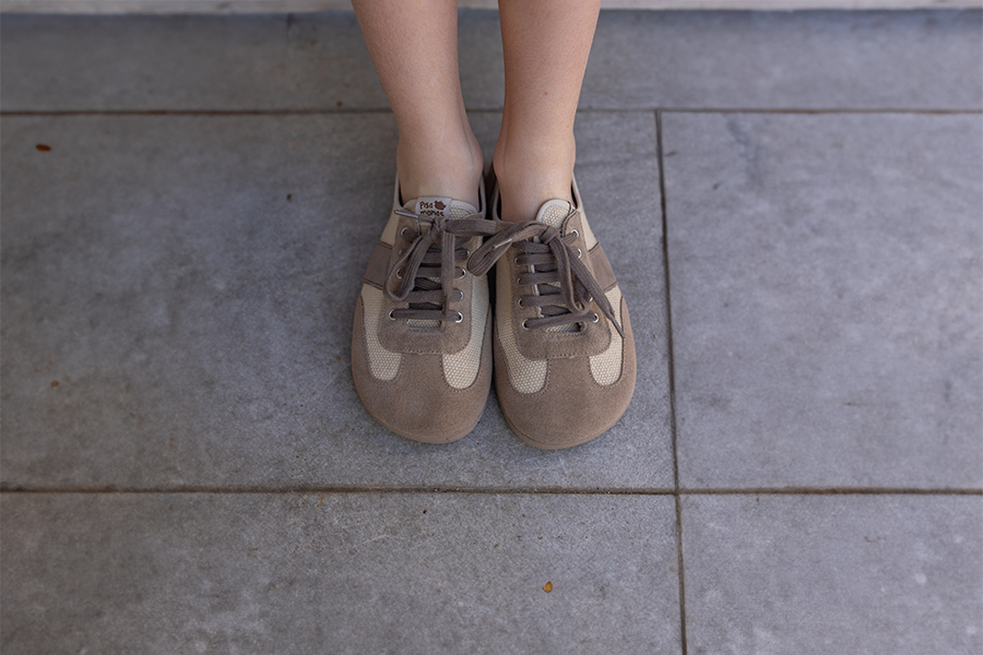 Barfuß-Sneaker Canvas und Wildleder große Größen