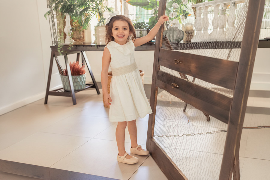 Barfuß Mary Janes Leinen Glanz Klettverschluss