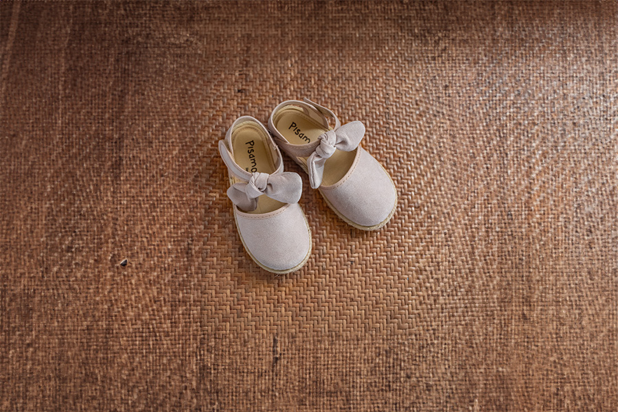 Espadrilles Mädchen Schleife Wildleder-Optik