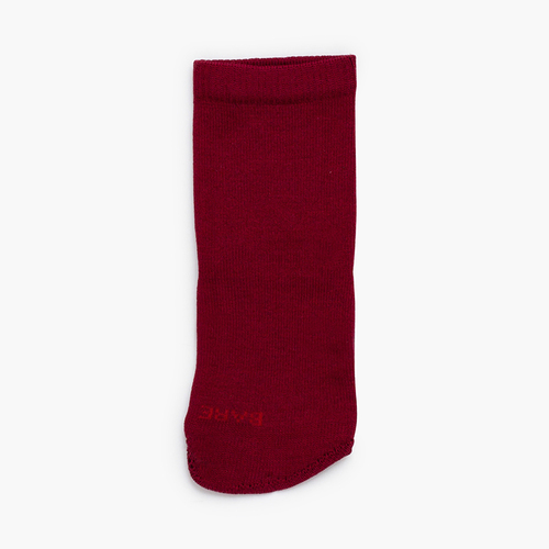 Hohe Barfußsocken Schule Granat