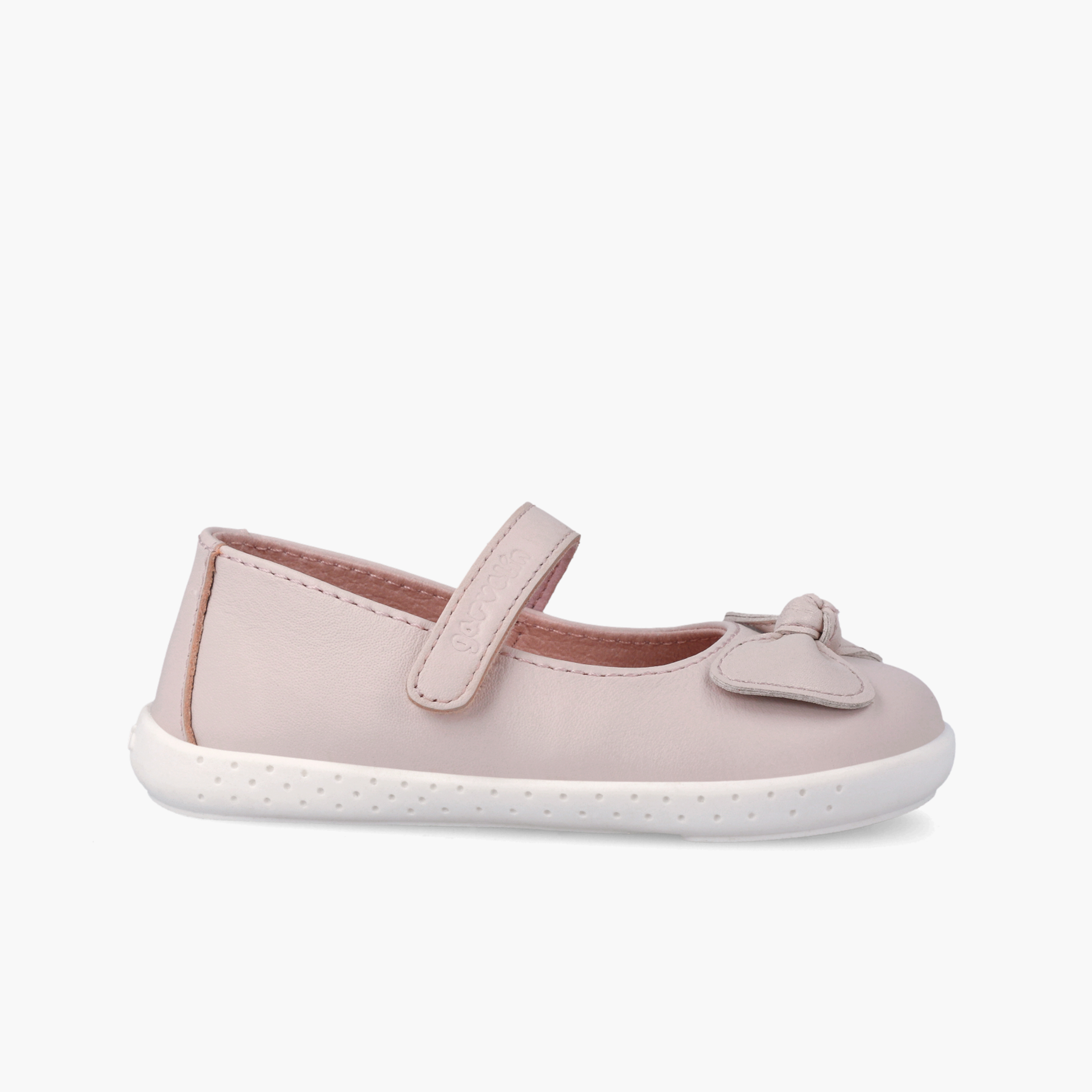 Barefoot-Mary-Janes Leder Schleife Rosa