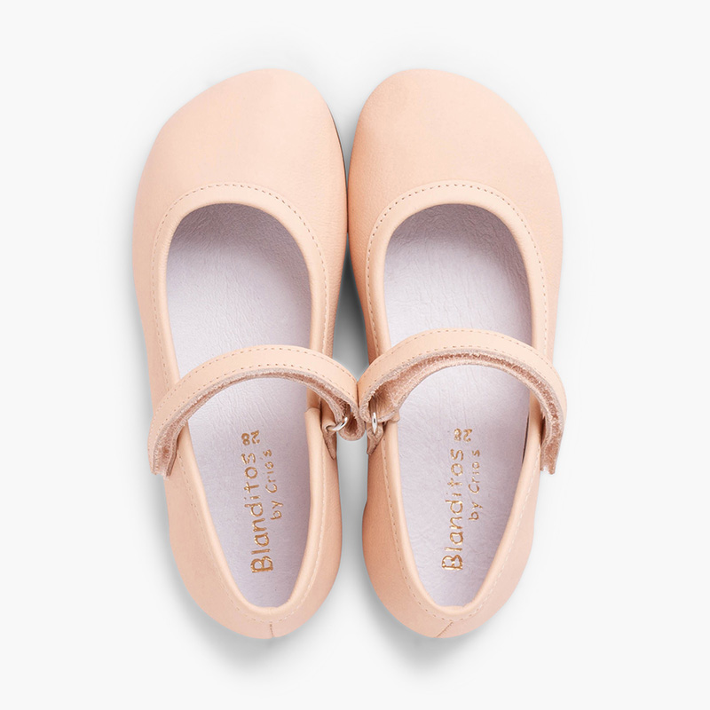 Blanditos-Mary-Janes Zeremonie mattem Finish Nude