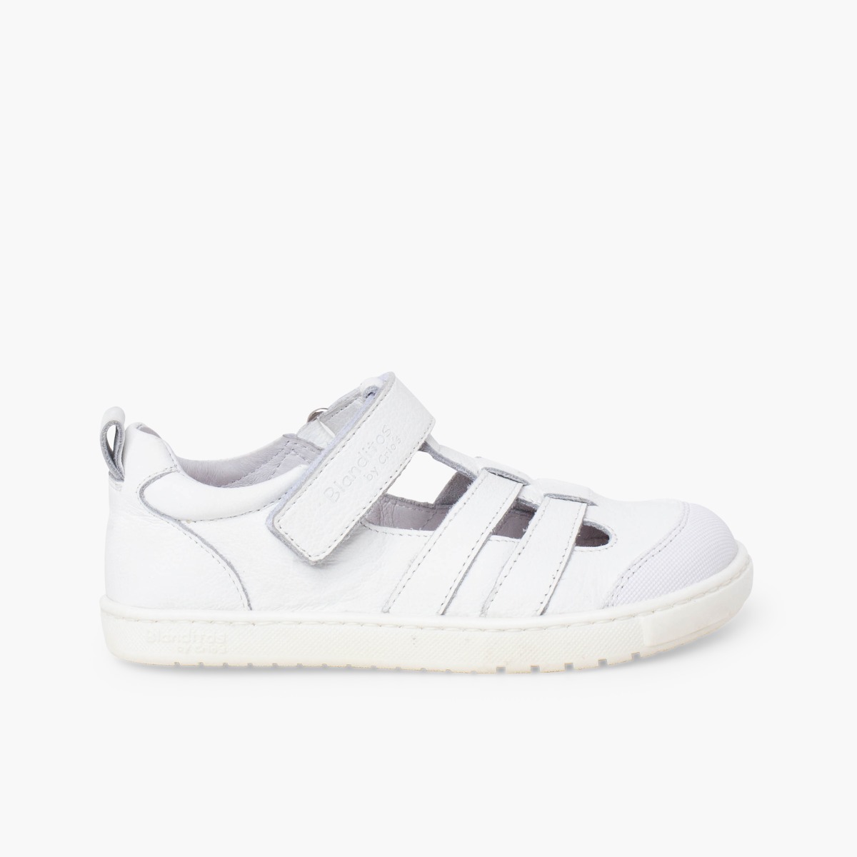 Sportliche Blanditos Ledersandalen Kinder Weiß