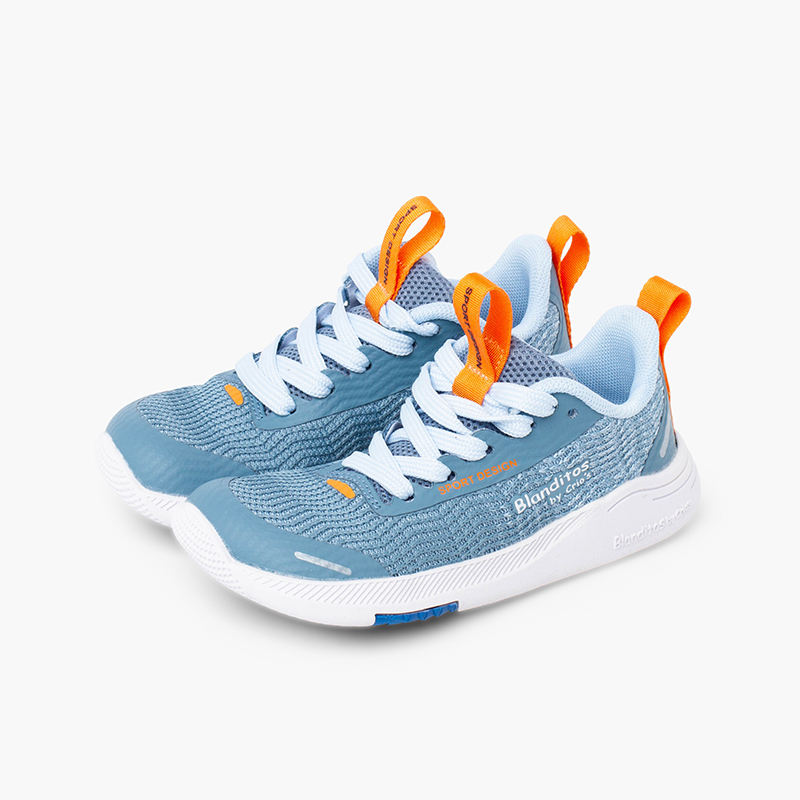 Blanditos Sneaker atmungsaktives Textilgewebe Schnürung Jeansblau