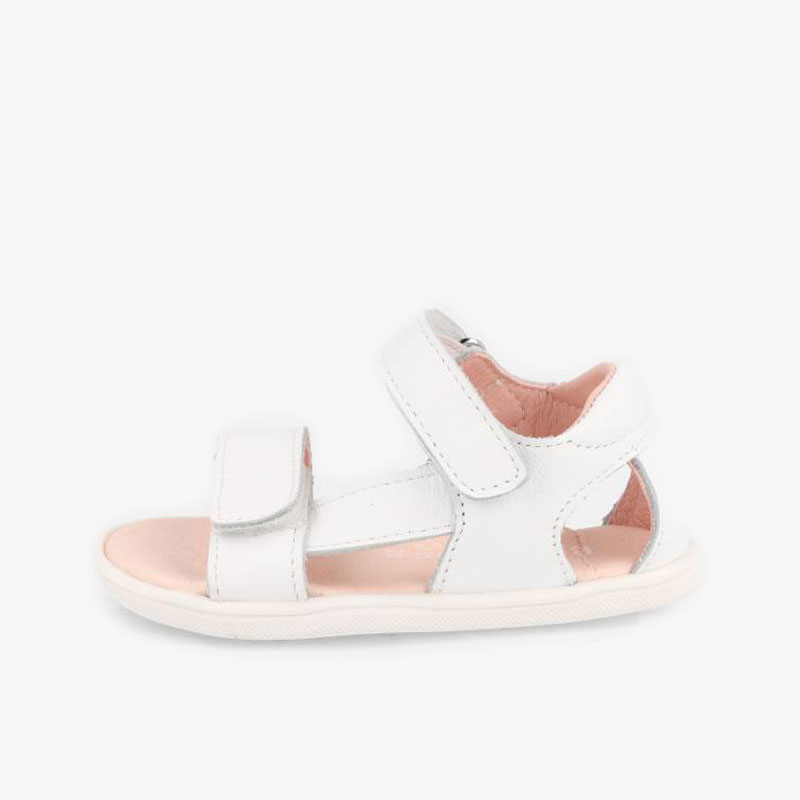 Barefoot-Sandalen erste Schritte seitlichem Riemen Weiß