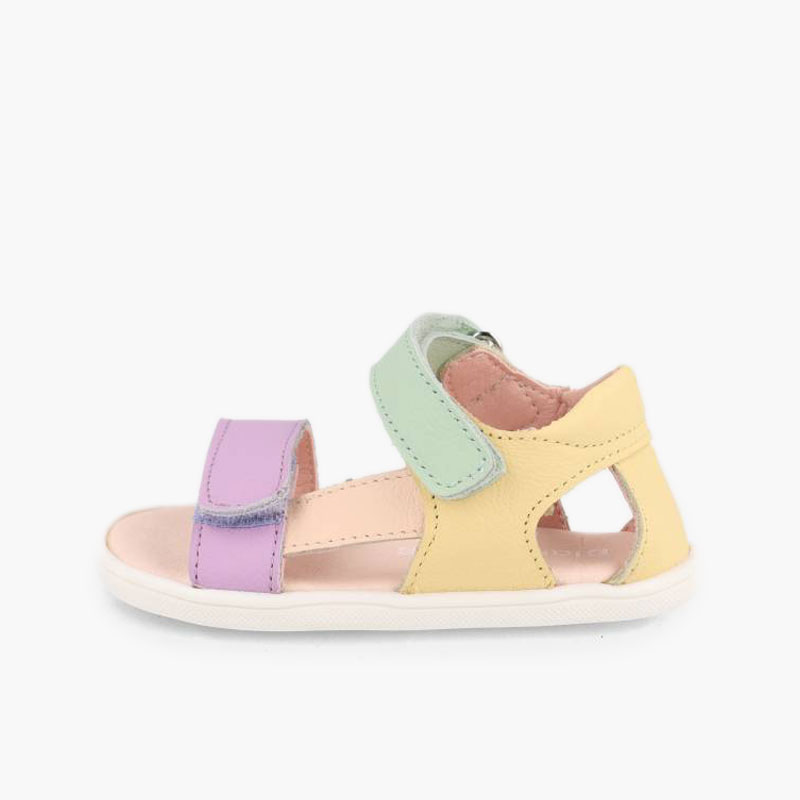 Barefoot-Sandalen erste Schritte seitlichem Riemen Multicolor
