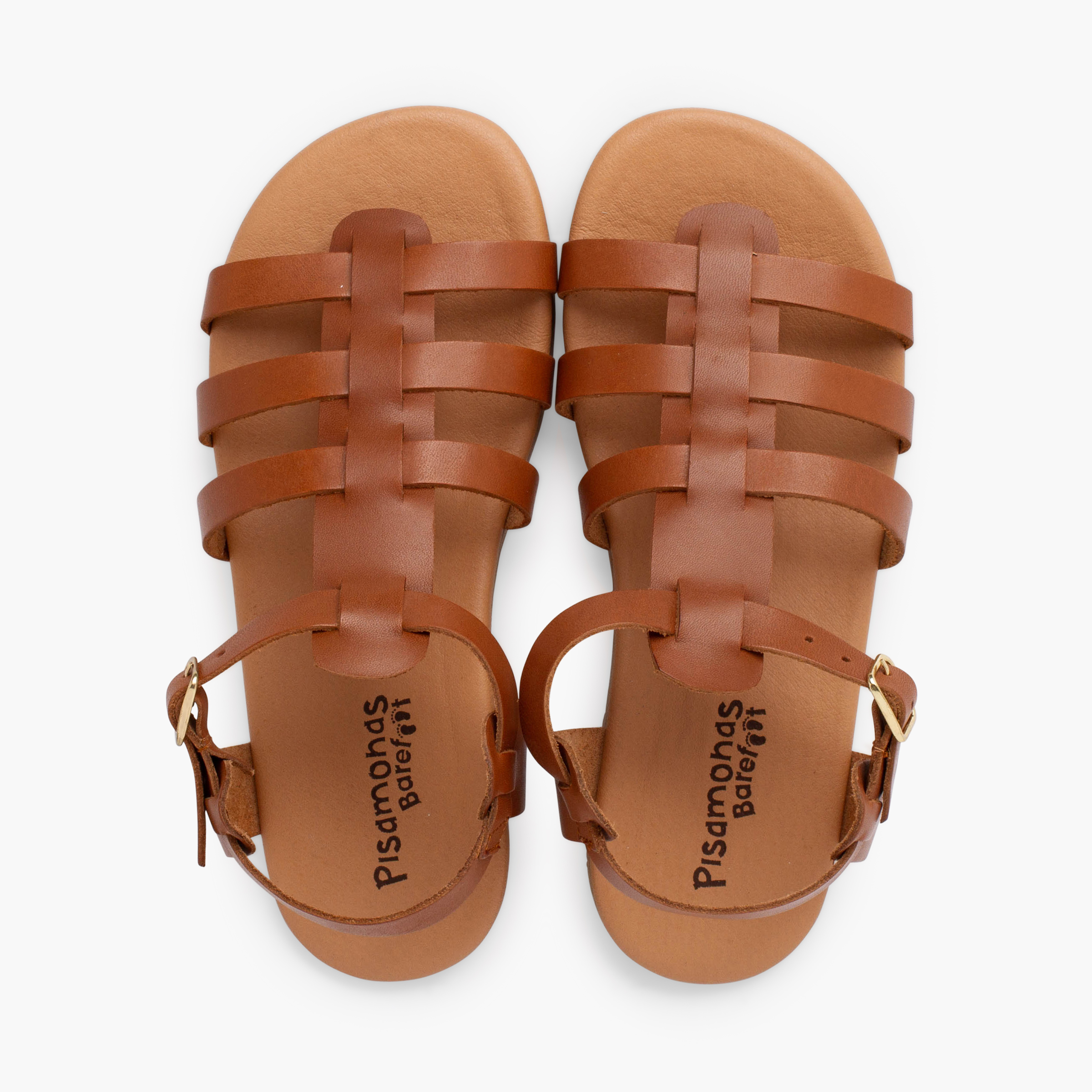 Barefoot-Gladiator-Sandalen große Größen Leder