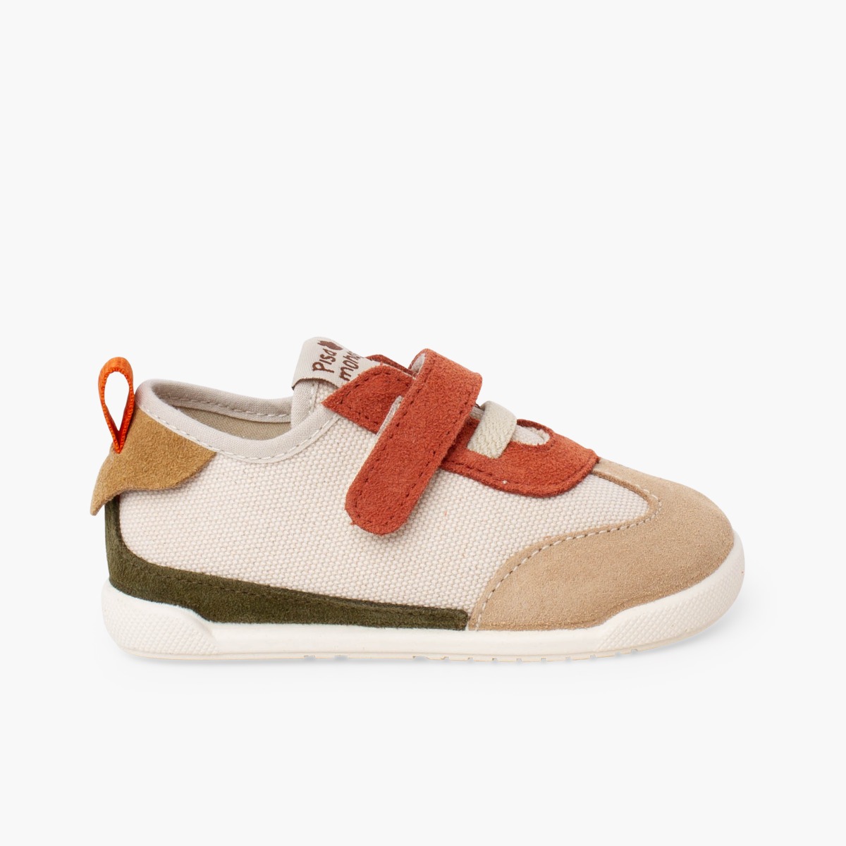 Barfuß-Sneaker Elastikschnürsenkeln und Klettverschluss Kombi