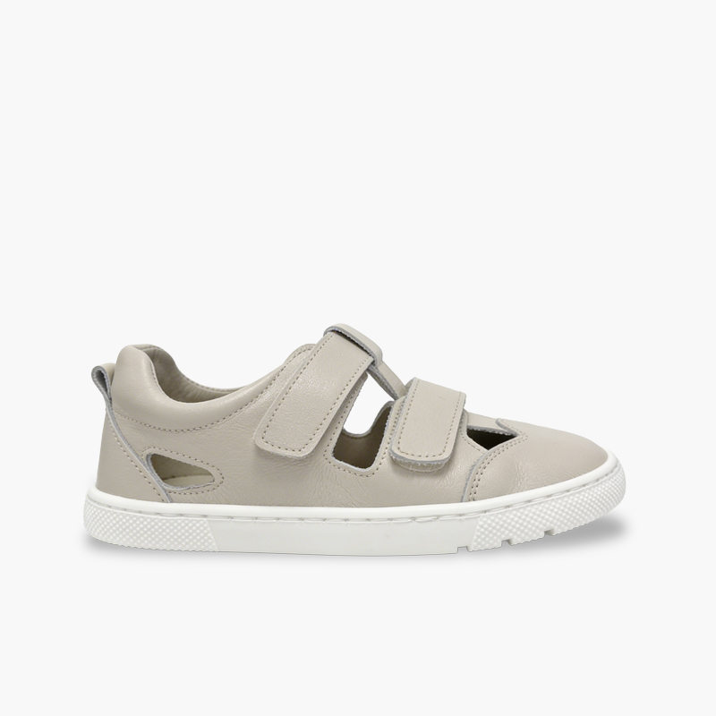 Barefoot-Sandalen Doppelverschluss Nappaleder Jungen Roh