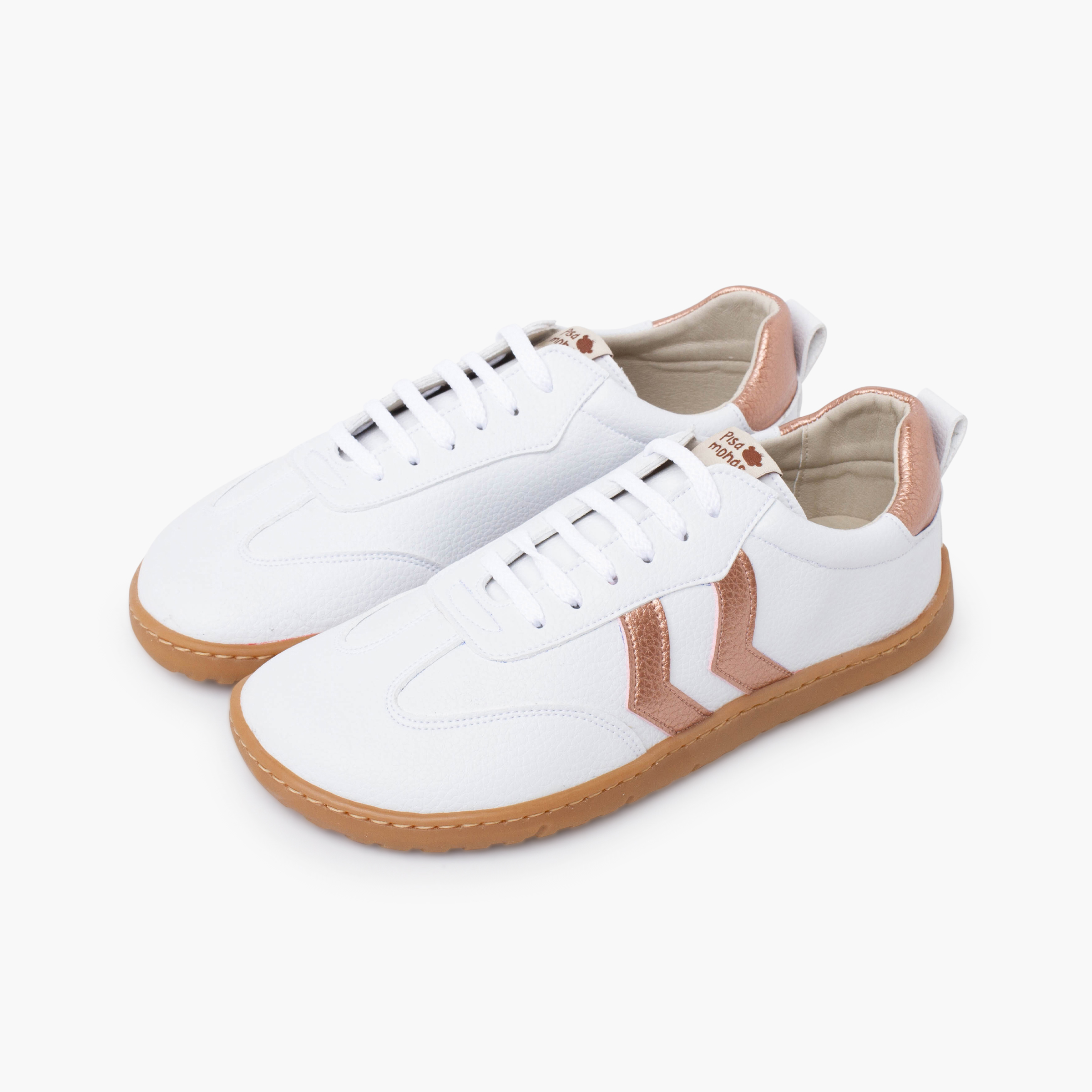 Barfuß Sneaker Schnürung große Größen Bronze