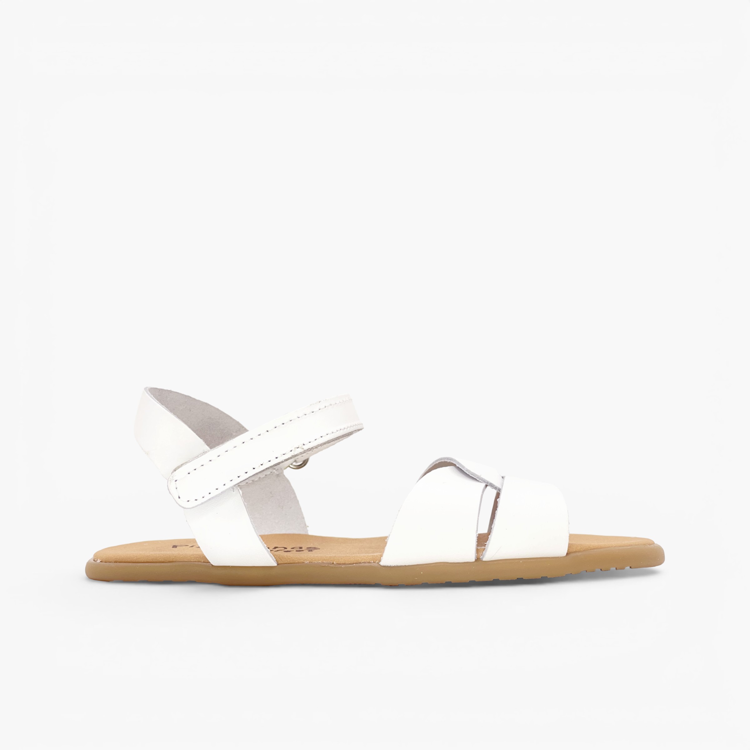 Barefoot-Sandalen Mädchen geflochtenem Vorderblatt Weiß