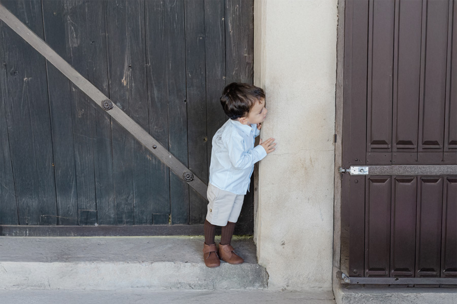 Barfuß Desert Boots für Kinder Lederoptik
