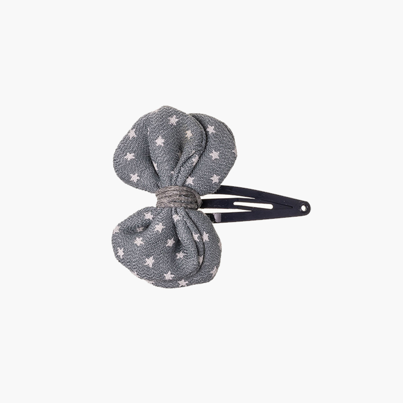 Bandgabel mit kleinen Sternen Bleigrau