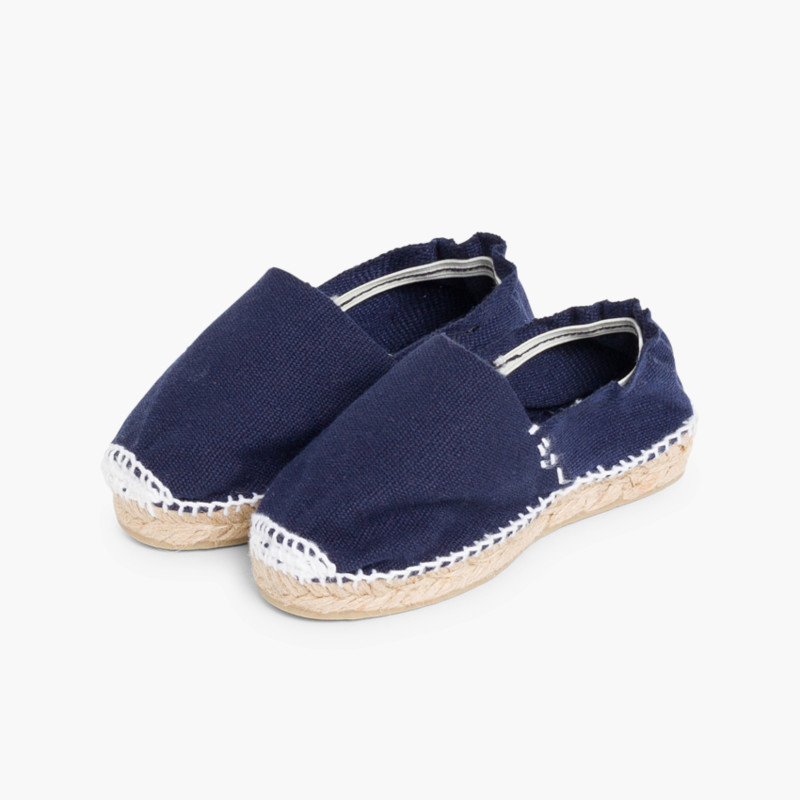 Espadrilles für Kinder mit Band Blau