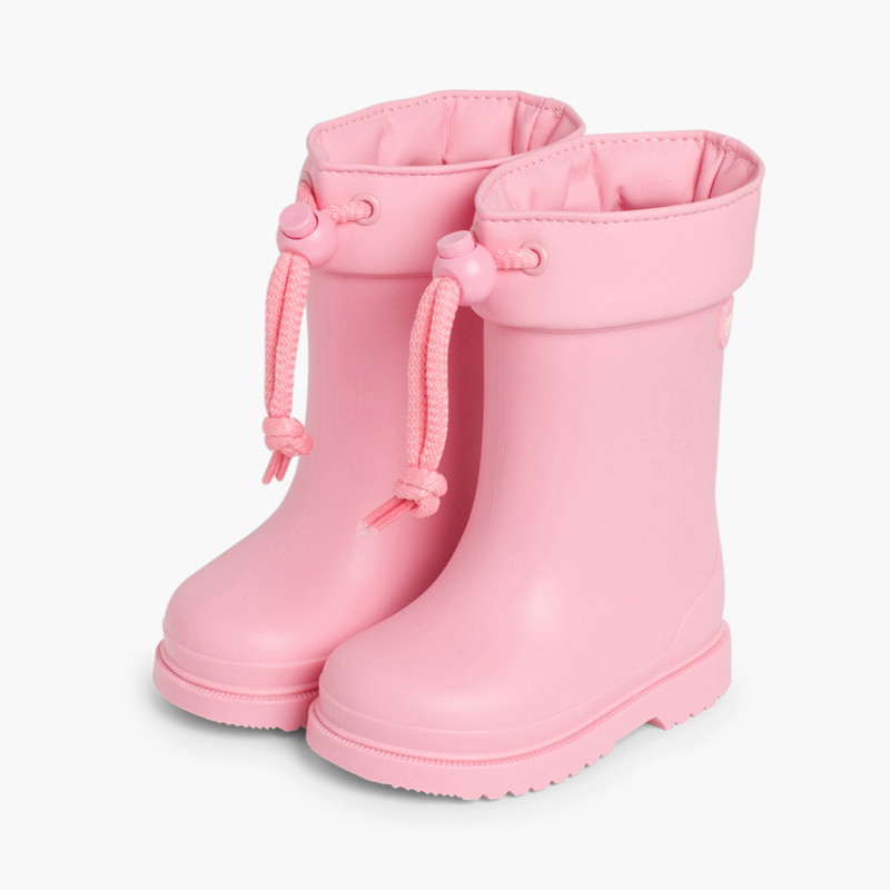 Gummistiefel für Kleinkinder mit verstellbarem Schaft Rosa