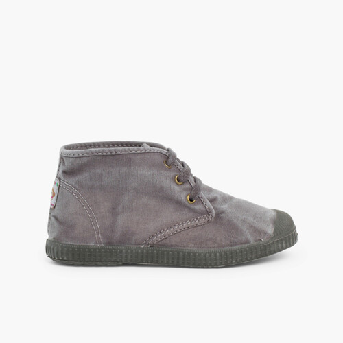 Winter-Schnürstiefel für Kinder Grau