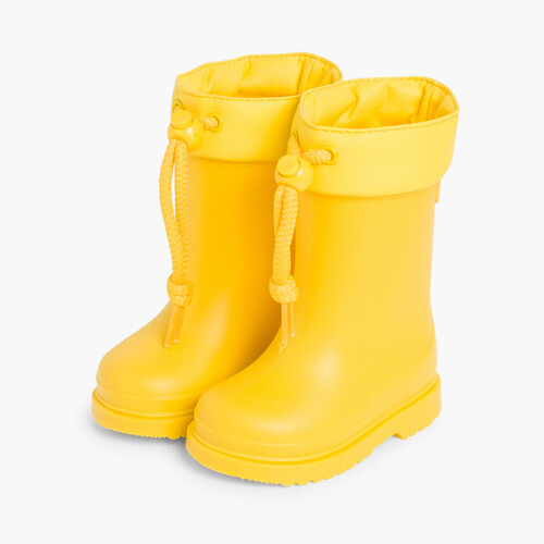 Gummistiefel für Kleinkinder mit verstellbarem Schaft Gelb