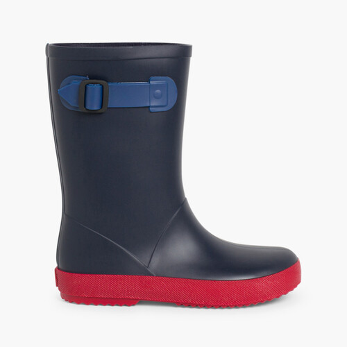 Splash Tricolor Wasserstiefel für Kinder Marineblau