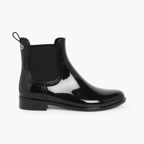 Wasserstiefel für Mädchen, urbanes Modell Schwarz