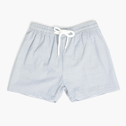 Popeline-Boxershorts für Jungen Grüne Streifen