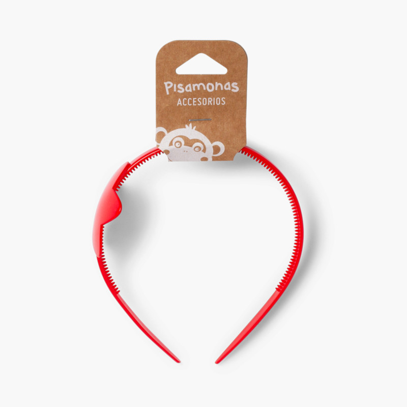 Diadem mit Sternchen für Mädchen Rot