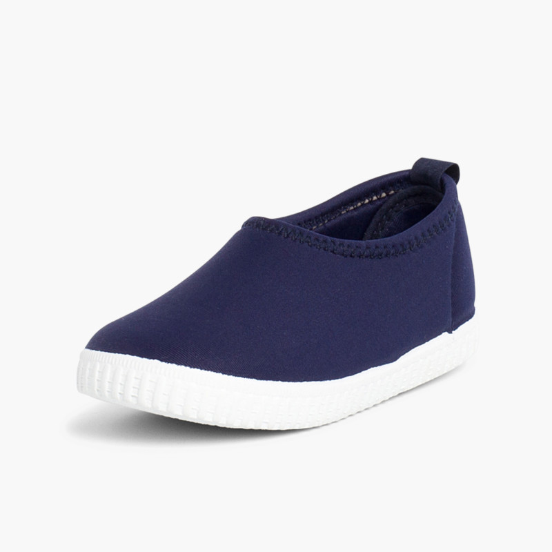 Schlüpfschuhe für Kinder Marineblau