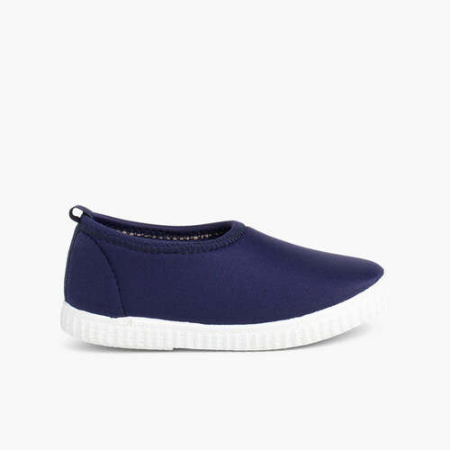 Schlüpfschuhe für Kinder Marineblau