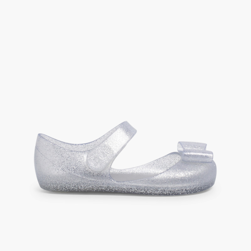 Mercedita Gummiklebeband Mia Lasso Silber Glitter