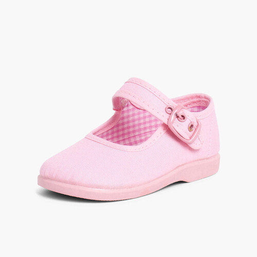 Merceditas de Canvas für Mädchen Rosa