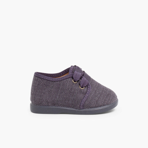 Blucherschuhe aus Stoff für Jungen Grau