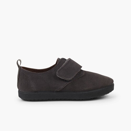 Lässiges Klebeband Blucher aus Veloursleder Grau