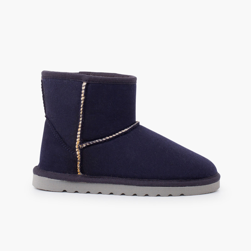 Niedrige australische Stiefel für Frauen und Mädchen Marineblau