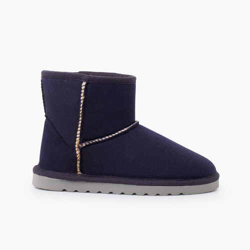 Niedrige australische Stiefel für Frauen und Mädchen Marineblau