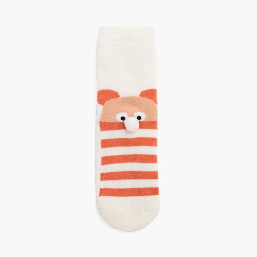 Antirutschsocken mit Rüschen und Bärenpompon Cava