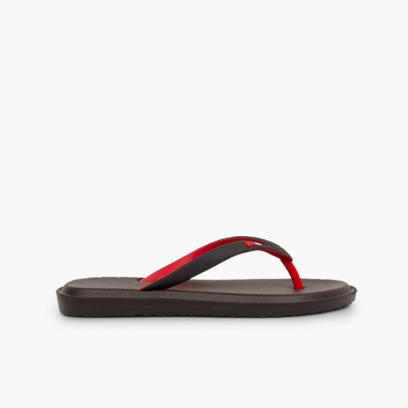 Zehentrenner für Jungen für Strand und Pool Schwarz