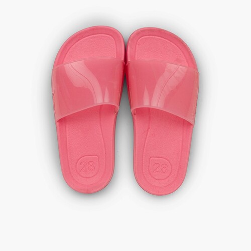Sandalen breite riemen modell Beach Crystal Koralle