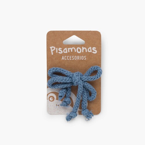 Haargummi mit Schleifen-Bändern Französisch Blau