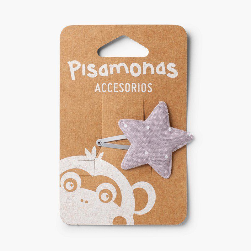 Haarklammer Stern und Punkten