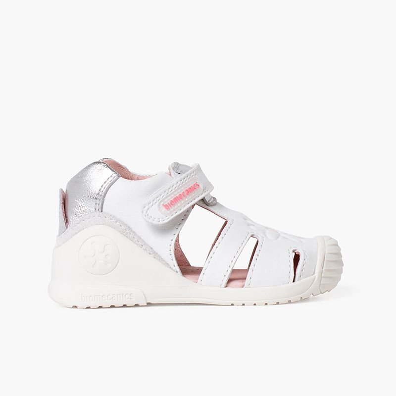 Biogateo Blumensandalen mit festem Verschluss für Mädchen