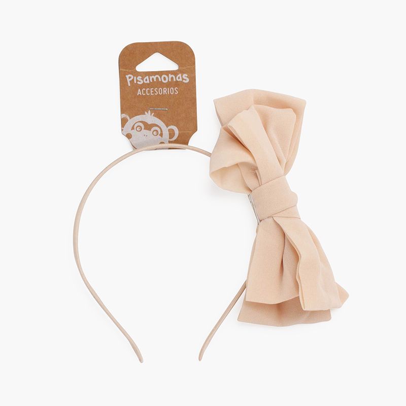 Dünnes Stirnband mit doppelt Schleife aus Gaze