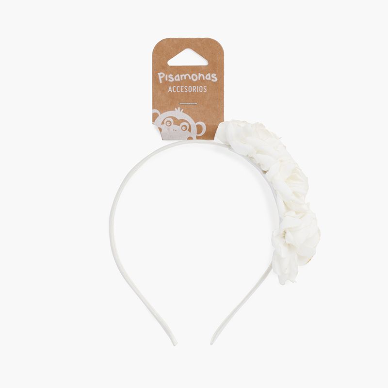 Stirnband mit Blumen und verbrannten Rändern