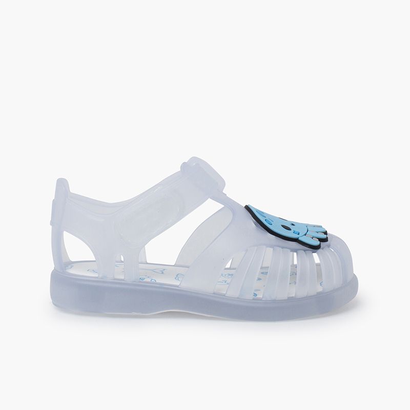 Krabben-Strandsandalen mit Klettverschluss