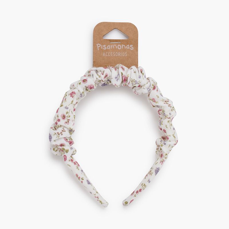 Gefranste Haarband mit Liberty-Blumen