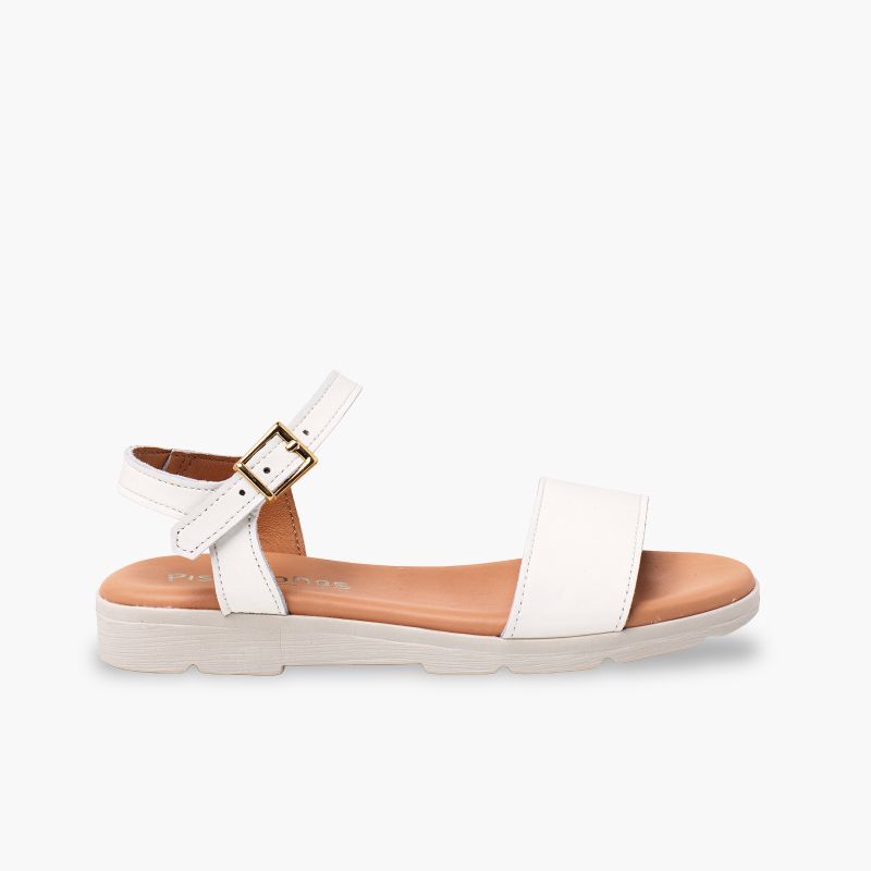 Sandalen Mädchen und Damen aus Leder mit Gel-Innensohle
