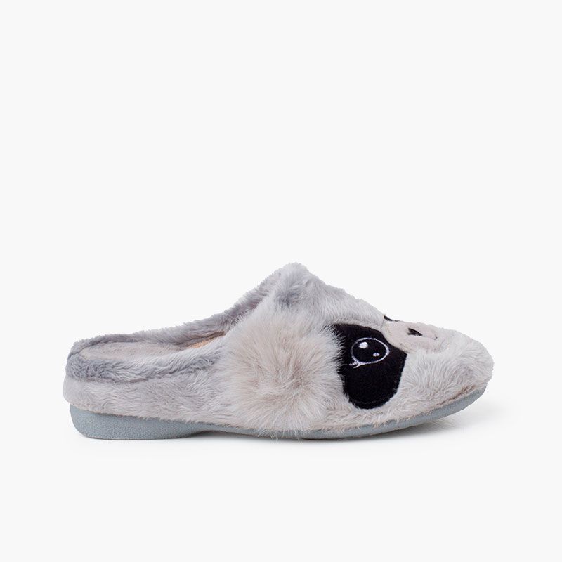 Hausschuhe im Clog-Stil mit Panda-Design