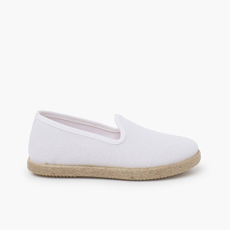 Espadrilles für Kinder aus Leinen