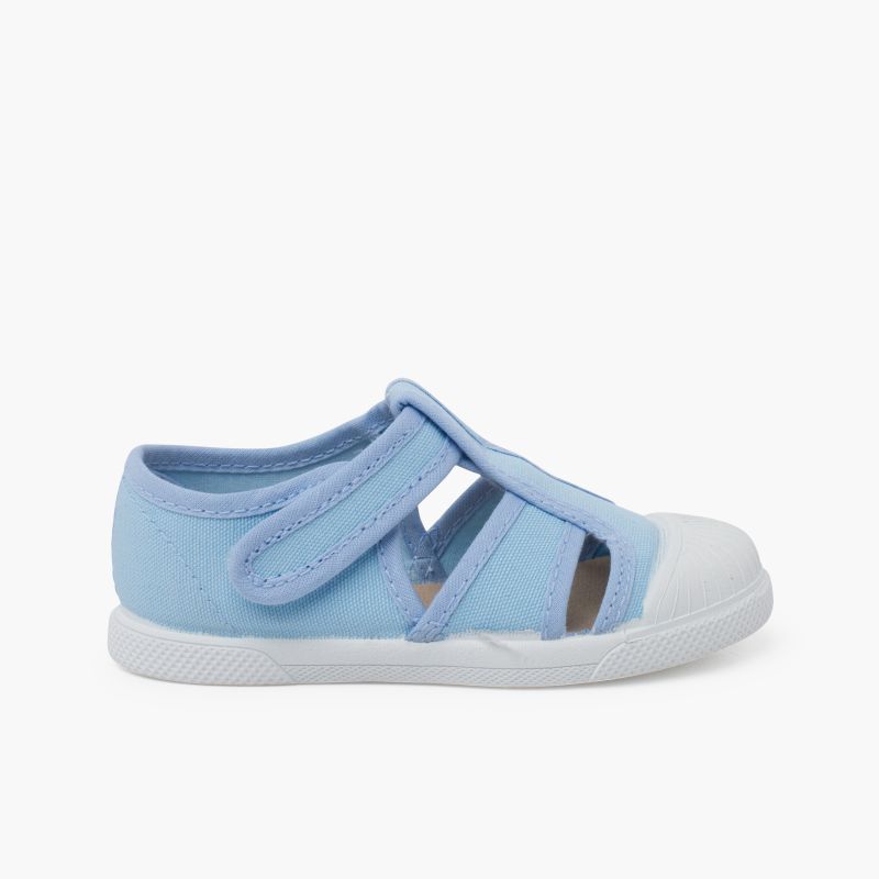 Weiche Leinwandsandalen für Kinder