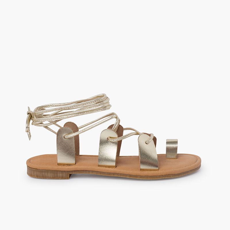 Römische Sandalen aus Leder mit Riemen