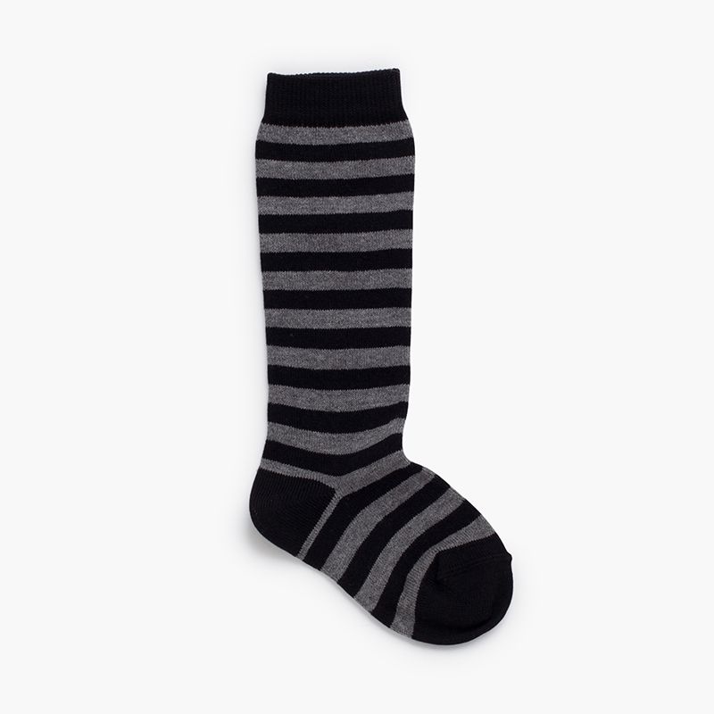 Hohe Socken mit Bicolor-Streifen